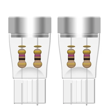 

10PCS T10 W5W LED Super Bright with Projector Lens White Bulb License Plate Light Lamp Signal Light DC 12V Car Styling