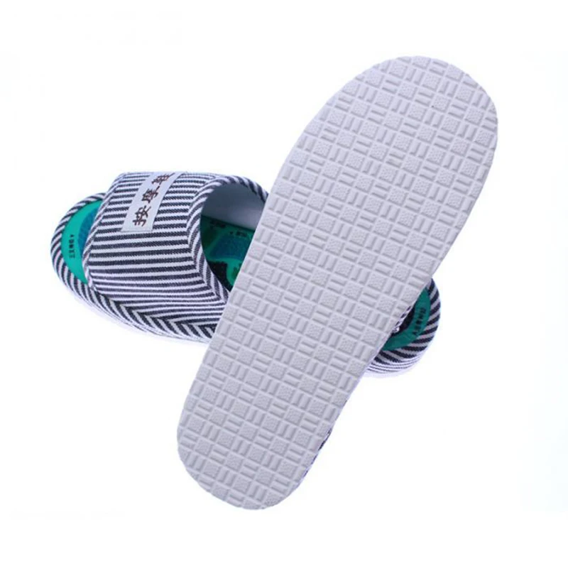 Foot Massager Slippers Striped Reflexology Acupuncture Sandals Foot Acupoint Shoes for Women Men Foot Massager Slippers Striped Reflexology Acupuncture Sandals Foot Acupoint Shoes for Women Men
