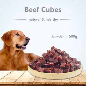 

Pet Dog Snacks Beef Granules Natural Healthy Beef Grains Remove Bad Breath Puppy Dog Molar Clean Teeth Food Training Reward 500g