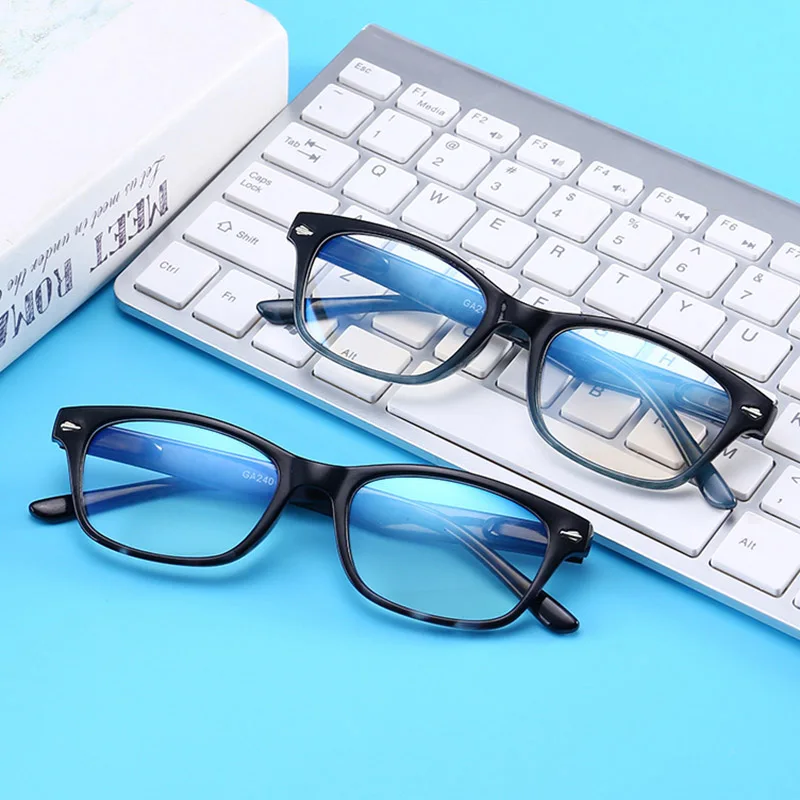 buy Anti Blue Rays Computer Glasses Women Blue Light Gaming Glasses Men Protection Myopia Spectacles Prescription Optical