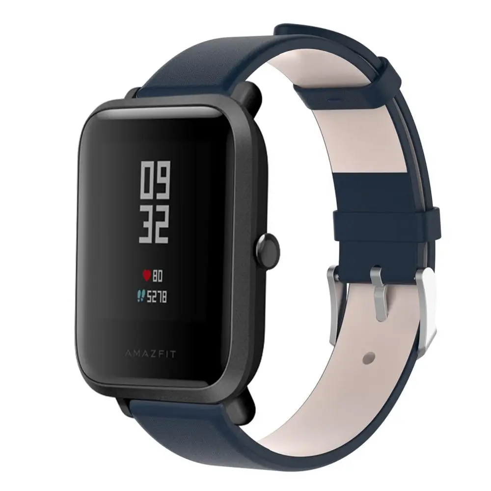 Умный Браслет ремешок из искусственной кожи ремешок для Xiaomi Huami Amazfit Bip Молодежные часы ремешок фитнес-браслет