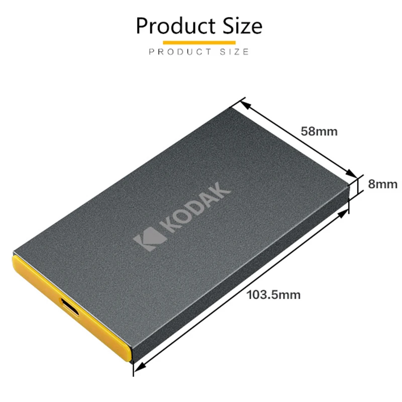 Kodak X250 ssd Gen 2 ϵ ̺ 120GB 240GB 480GB 960GB USB3.1  ָ Ʈ ̺ Ż Ʈ portablefor xbox ps4 pc