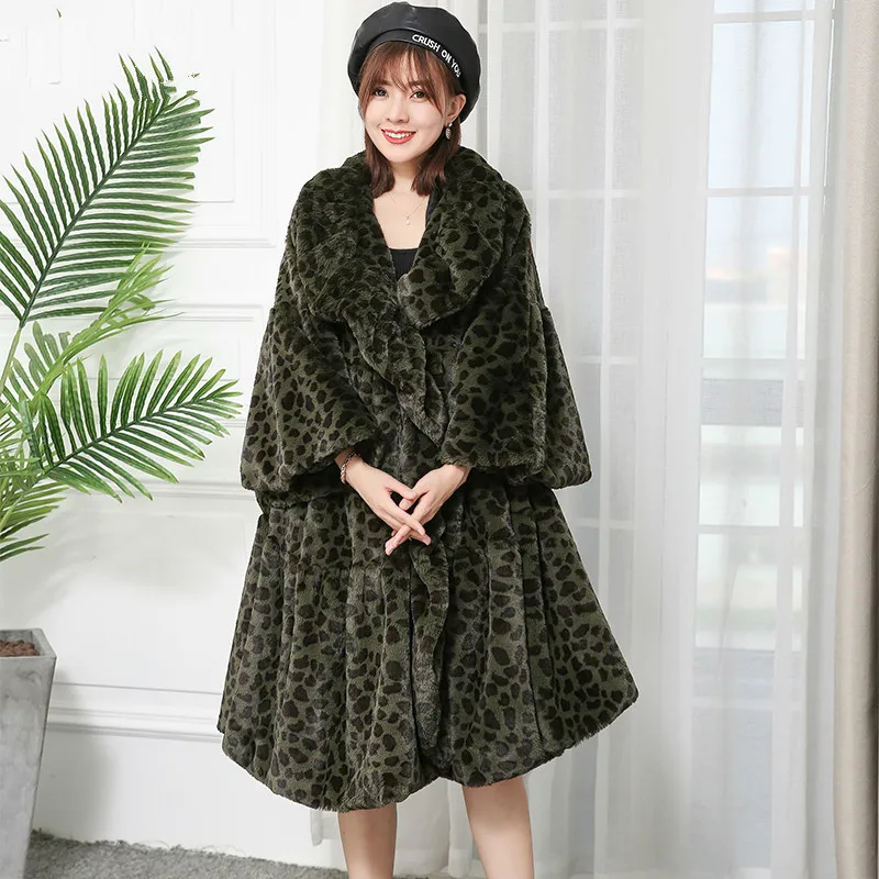 Cappotto Di Pelliccia Del Faux Giacca Donna Autunno Cappotto Di Inverno Delle Donne Vestiti 2020 Coreano Vintage Leapord Lunga Magliette E Camicette M