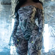 Sexy Fasion Verão Noite Clube Romper Botão Estampa de leopardo Lazer Macacão Spaghetti Strapless Fora Do Ombro Macacão(China)