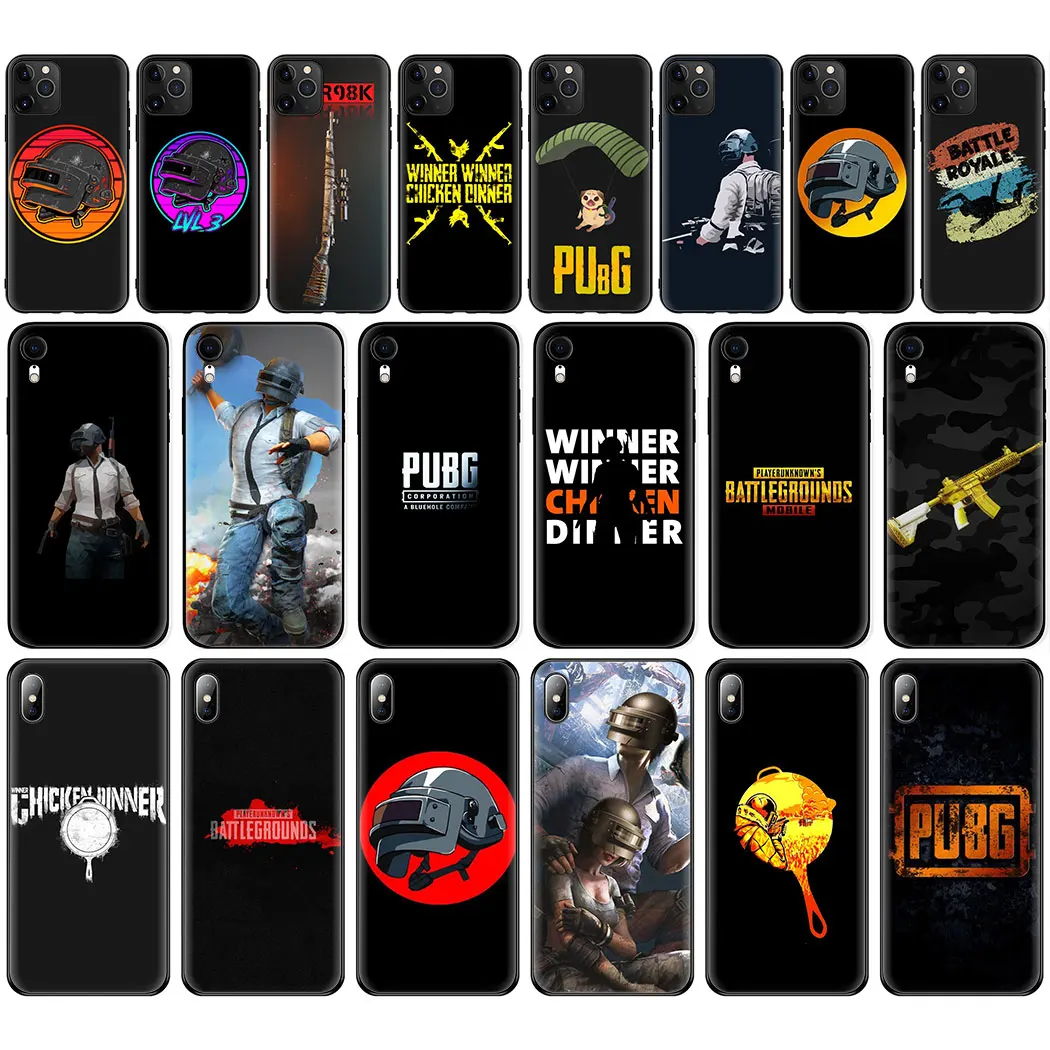 Playerunknown's Battlegrounds PUBG Soft Silicon phone Case for iPhone 11Pro Max Xr Xs X 6 6S 7 8 Plus 5 5S SE Cover | Мобильные