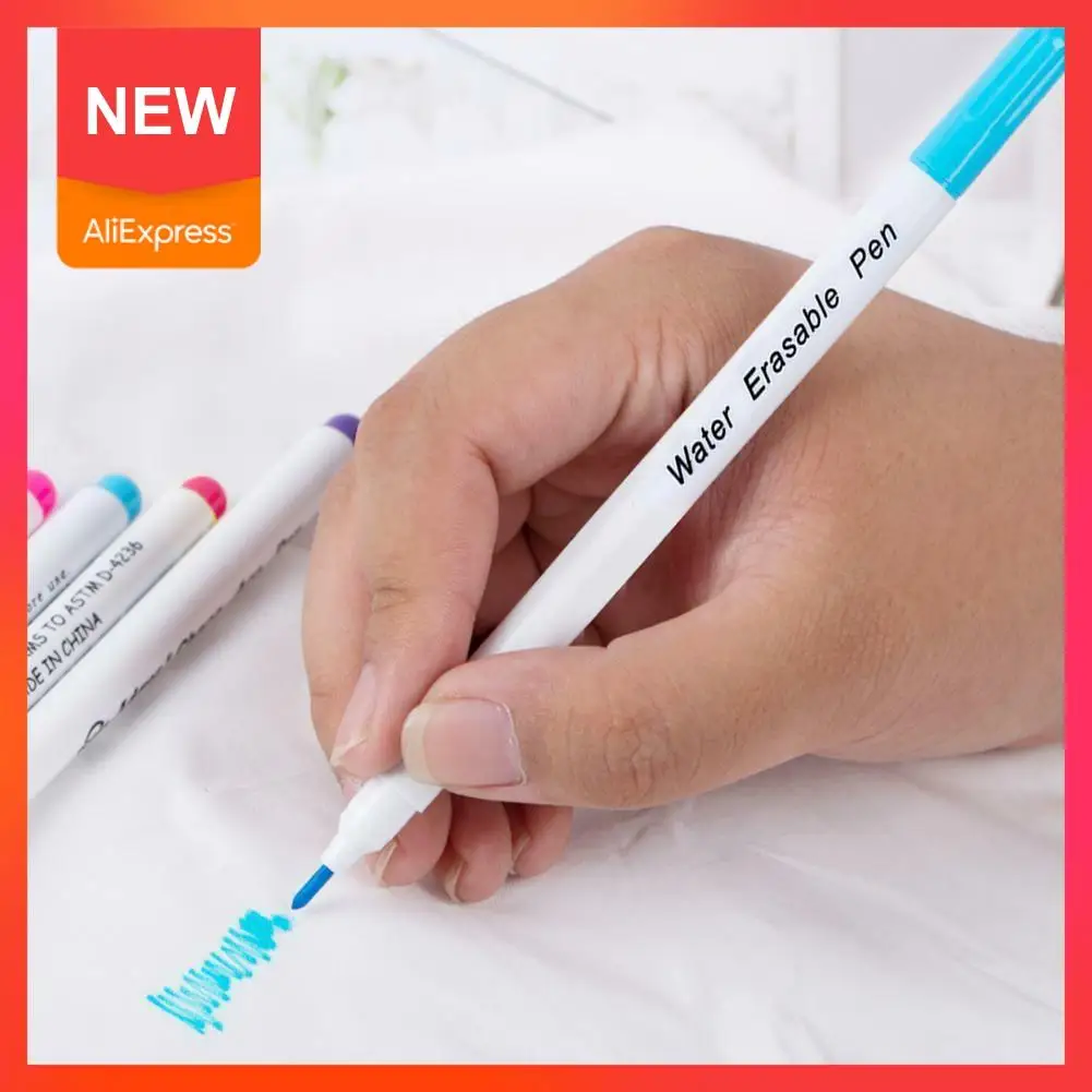 

1pc Fabric Marker Water Soluble Pen Single Head Washing Ink Optional Multi-solor Vanishing Pen Erasable For Clothing Pen Di J7P4