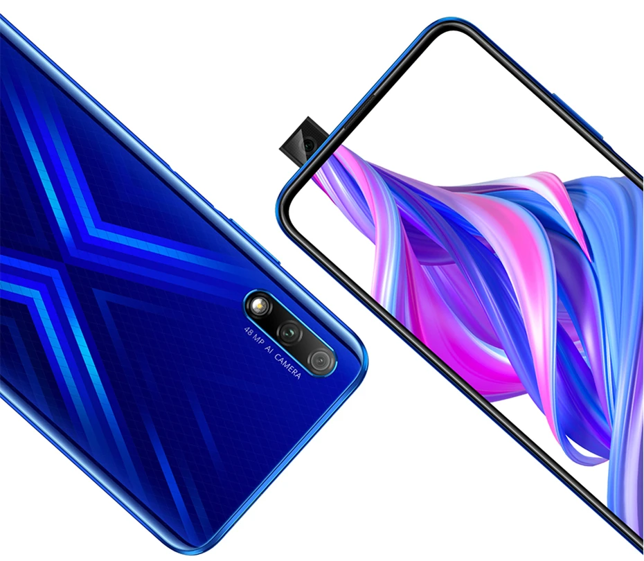 Honor 9X смартфон Kirin 810 Octa Core 6,59 дюймов полный экран 48MP 3 камеры 4000 мАч GPU Turbo мобильный телефон