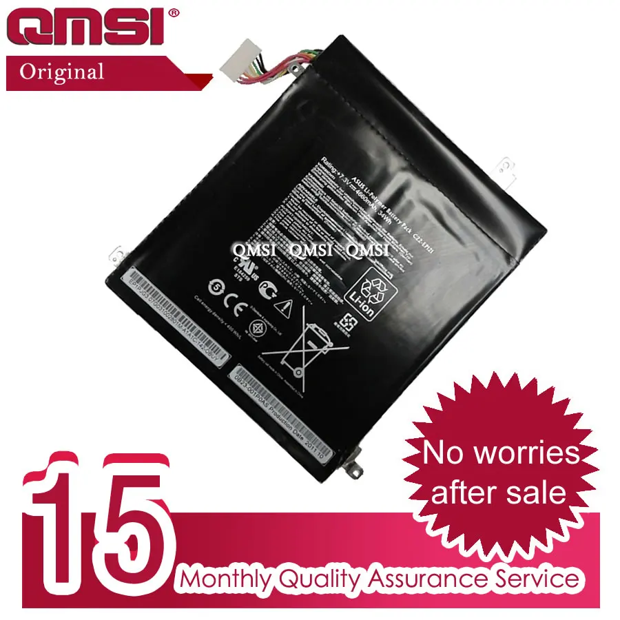 QMSI 7 3 V 34wh 4660 мАч оригинальная фотобатарея для ASUS Eee Pad B121 EP121 | Компьютеры и офис