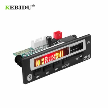 KEBIDU 블루투스 5.0 MP3 WMA WAV 디코더 보드, 무선 오디오 모듈, 컬러 스크린, USB TF FM 라디오, 자동차 액세서리, 5V, 12V