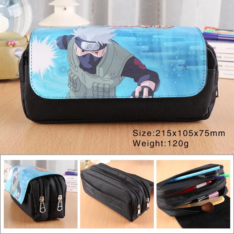 Аниме мультфильм холст студенческий Карандаш Чехол На Молнии penbag Hatsune Miku Черный Дворецкий Тоторо атака на Титанов косметичка - Цвет: 30