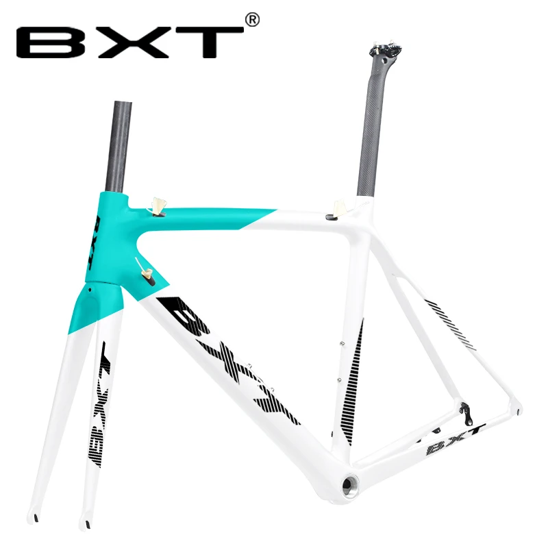 

Full carbon road frame bicycle bike frame+fork+seatpost+headeset+clamp Di2 Derailleur 700C Aero Bike Bicycle Frameset 50/53/55cm
