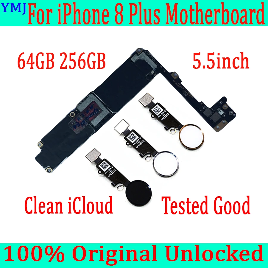 Материнская плата Clean iCloud для iphone 8 Plus 100% оригинальная разблокированная P печатная