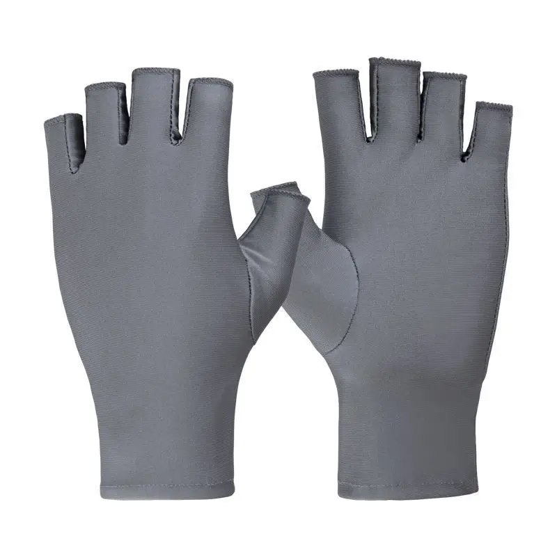 Women Half Fingers Gloves Summer Breathable Thin Semi-Finger Driving Glove Solid Sunscreen Anti-Uv Fingerless Glove fingerless gloves half finger gloves sunscreen gloves sun protection gloves