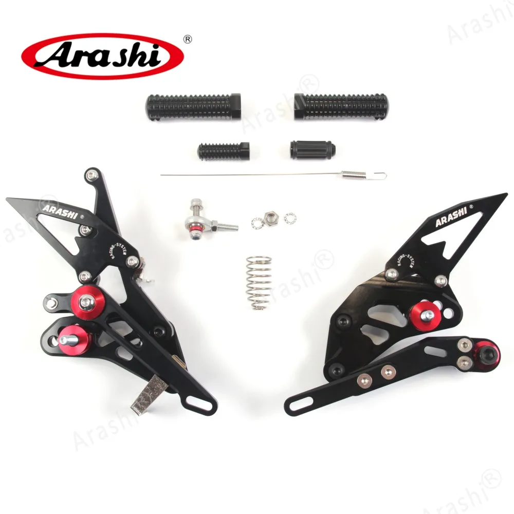 Arashi мотоциклист подножки для SUZUKI GSX1000R 2009- CNC регулируемая подножка GSXR GSX-R 1000 GSXR1000 GSXR-1000