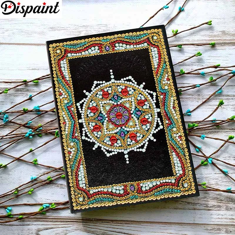 Dispaint A5 записные книжки 5D DIY алмазная живопись специальная форма Дневник Книга Алмазная вышивка "Мандала птица" Стразы Декор подарок - Цвет: NB16