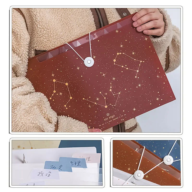 

Multi-layer Folder Large-capacity File Storage Classification Bag Multi-function Bill Organ Bag Office Stationery