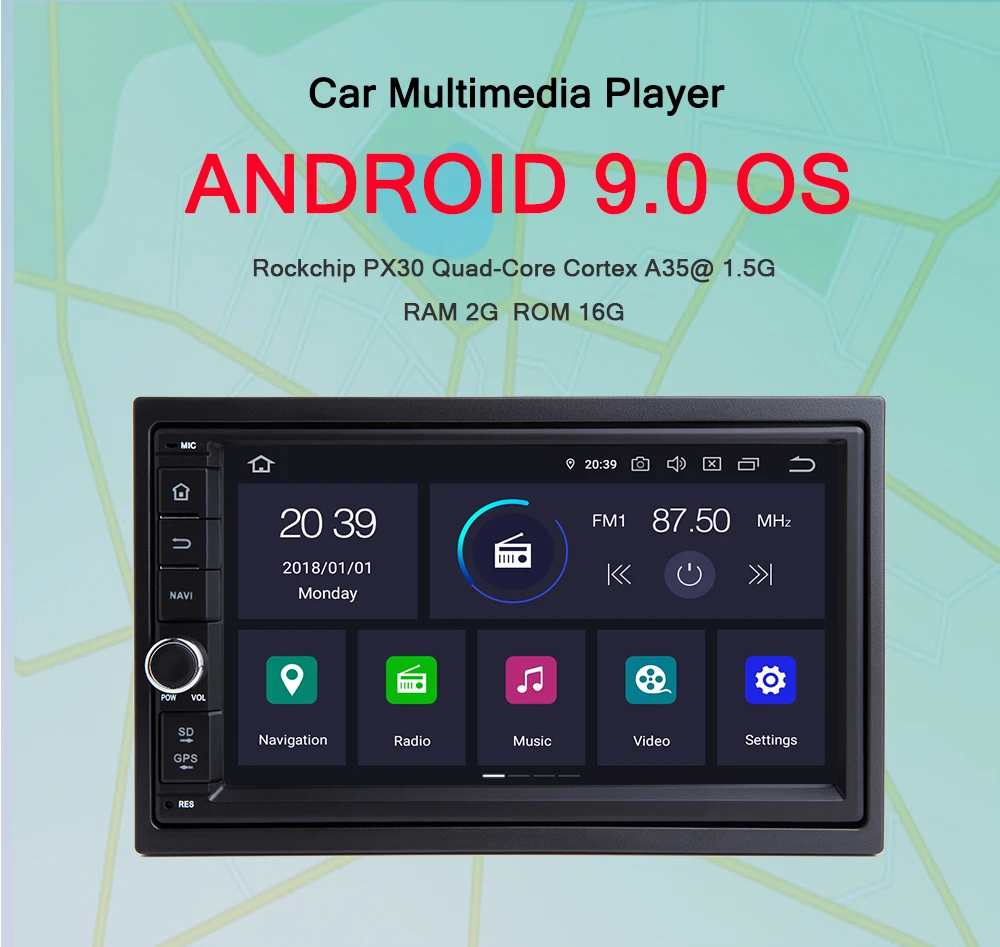 AUTOTOP " ips экран 2 Din Автомобильный Android 9,0 плеер для Nissan/Toyota/Corolla/Volkswagen Мультимедиа Радио автомобильный DVD стерео gps Navi