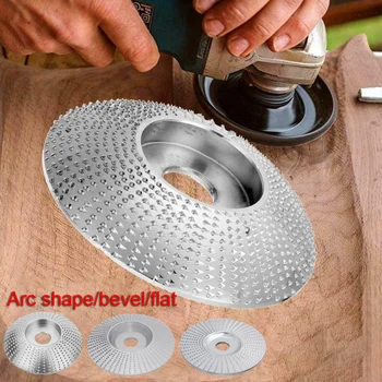 

Wood Angle Grinding Wheel Sanding Carving Rotary Tool Abrasive Disc 16mm Bore Shaping For Angle Grinder Tungsten Carbide Coating