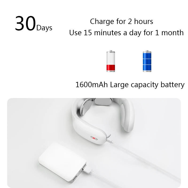 Electromagnetic Cervical Vertebra Household Portable Cervical Massage Instrument Multi-function Neck Massage Physiotherapy