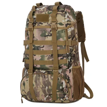 

50L Outdoor Mountaineering Backpack Camping Hiking Rucksack Military Molle Waterproof Climbing Tactical Terkking Bag