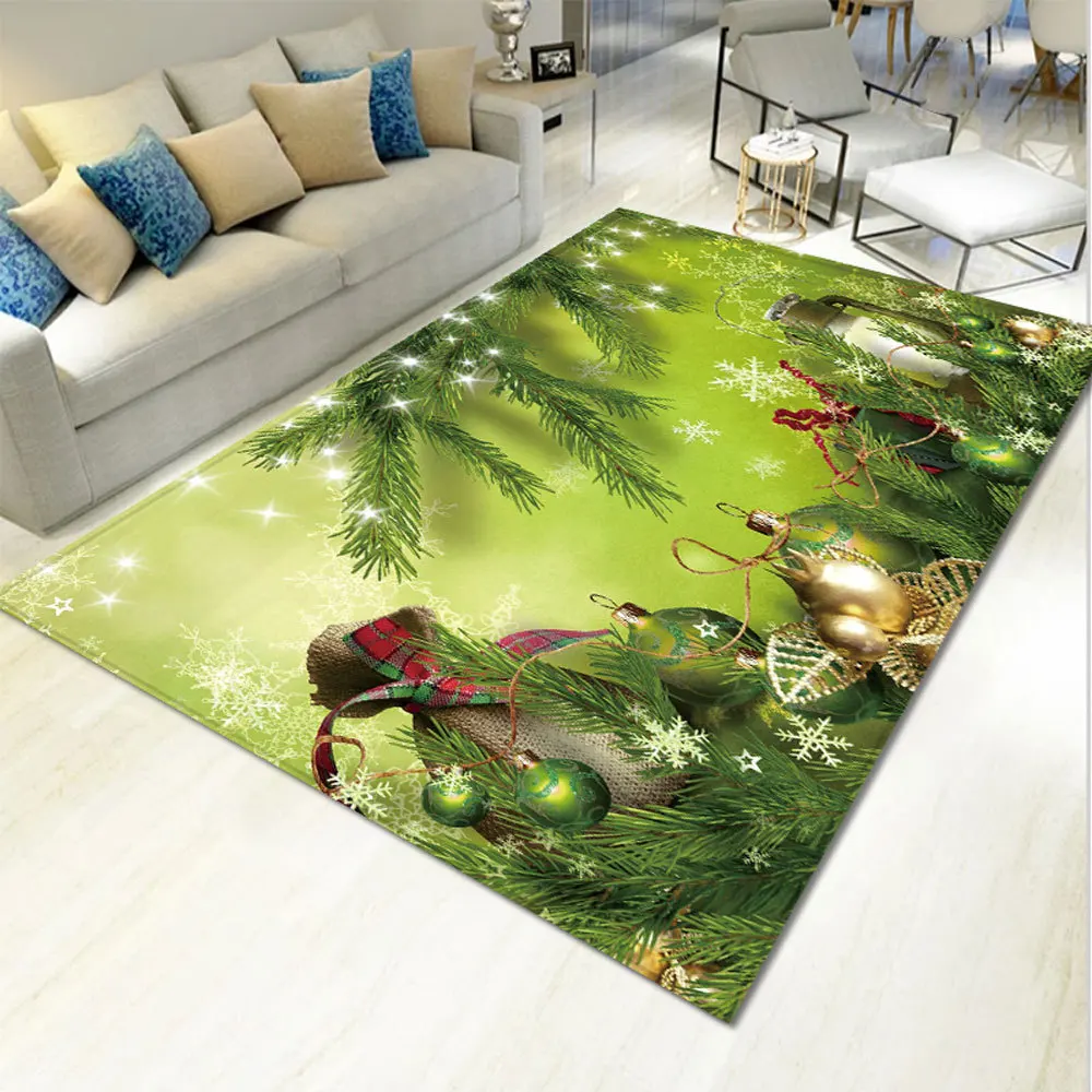 3D Christmas Decorations Carpets Merry Christmas Area Rug New year Welcome Doormats Indoor Home new Year decoration Large Carpet - Цвет: SD386