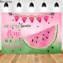 

Sweet Watermelon Photography Background Watermelon Scissors Decoration Props Child Portrait 1st Birthday Photo Backdrop Studio