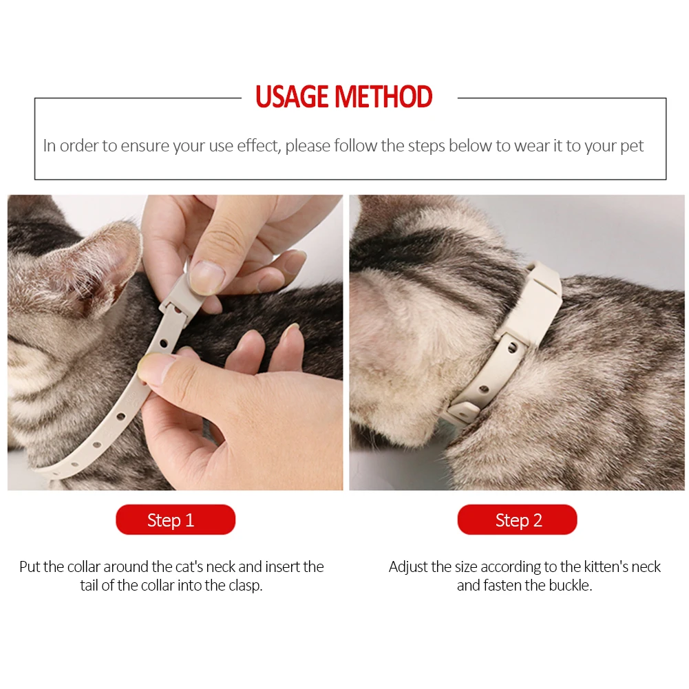 Adjustable Pets Necklet Cat Accessories Dogs Cats Anti Mosquito Flea Collar Insect Repellent Long-Term Protection
