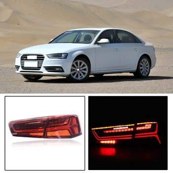 

CAPQX 4PCS/Set For Audi A6L 2012 2013 2014 2015 2016 LED Rear Tail Light Assembly Brake Taillight Stop Parking Lamp