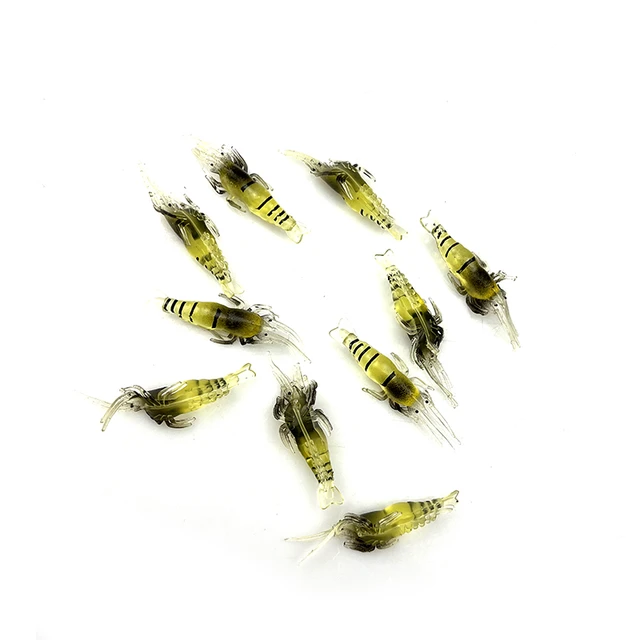 10pcs/lot Silicone Baits Soft Fishing Lure 4cm/1g Artificial