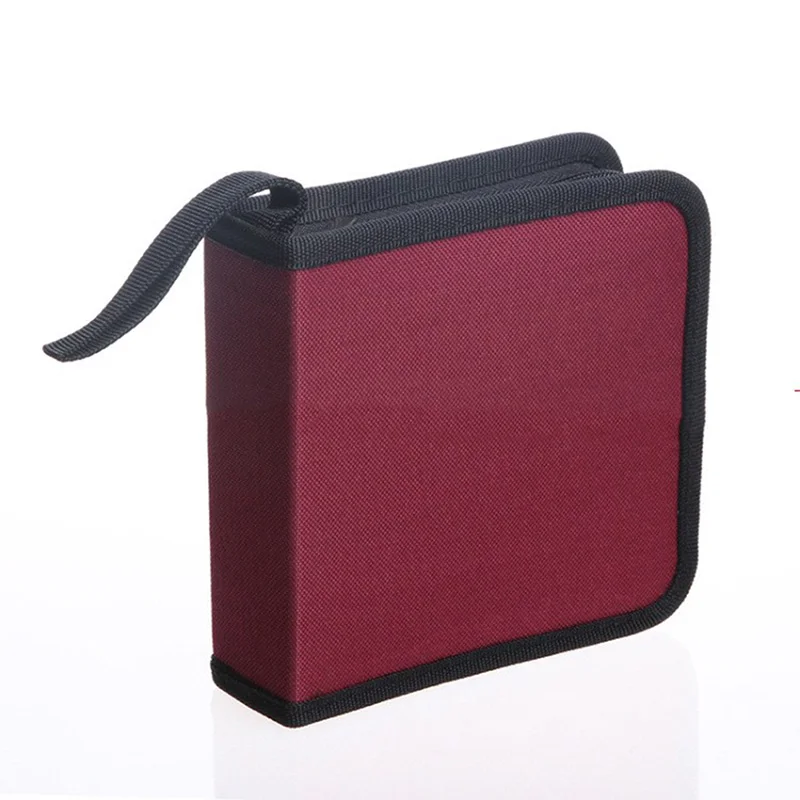 CD DVD Discs Oxford Handbags High-capacity Storage Bag Package 40 Pcs With Zipper Closure