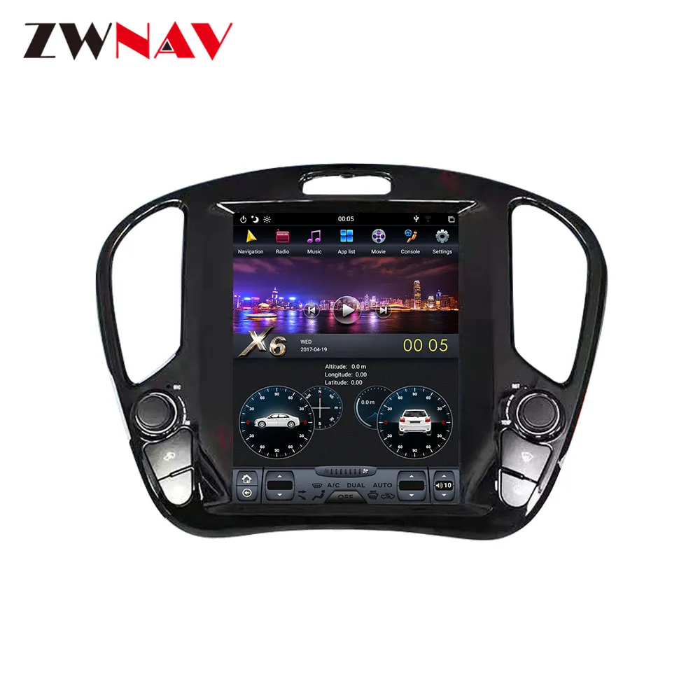 Best Tesla style 4GB RAM Android 8.1 PX6 Car GPS Navigation For Nissan Juke 2010+Auto head unit Multimedia Player radio tape recorder 11