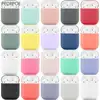 Housses pour en Silicone souple Apple Airpods 1/2 étui de protection Bluetooth sans fil couverture pour écouteurs Apple air pods ► Photo 1/6