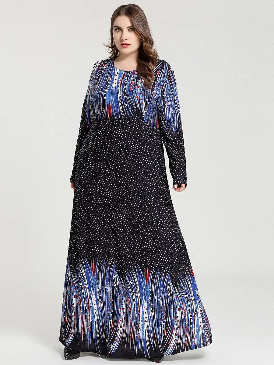 baju floral maxi dress