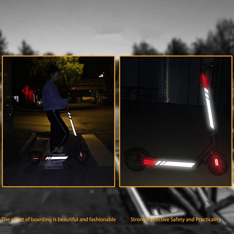 Водонепроницаемые ПВХ светоотражающие наклейки для Ninebot MAX G30 Kickscooter складные