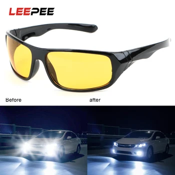 

LEEPEE Car Driving Glasses Night Vision Goggles Eyewear UV Protection Sunglasses For Outdoor Sport Auto Accessries