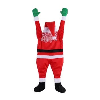 

Flannel Santa Claus Decoration Clothes Ornaments Gifts Holiday Gifts Festive Party Decoration