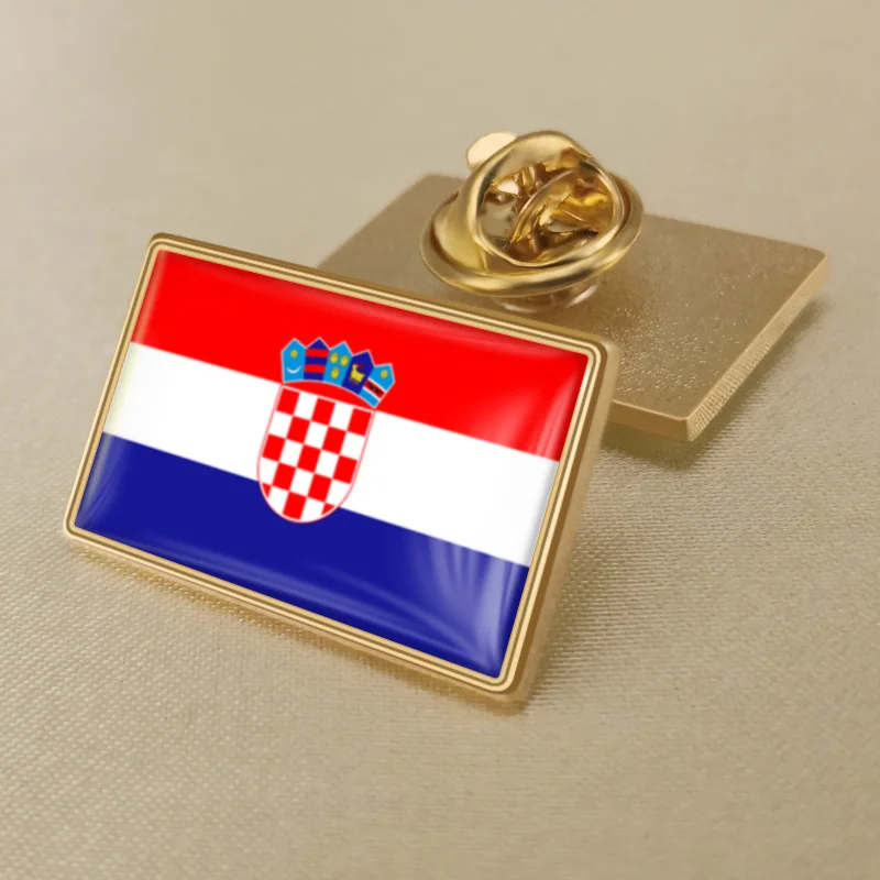 Croatia Country Flag Metal Lapel Pin Badge .. New