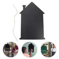 Placa colgante de pared para puerta, placa creativa en blanco, tablones de mensajes para cafetería, 1 unidad
