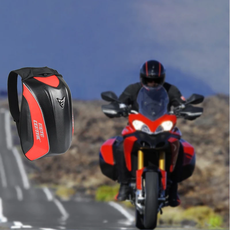 Motorcycle Knight Bag Touring Luggage Bag Waterproof Motorcycle Carbon Fiber racing bag Motorbike Helmet Backpack