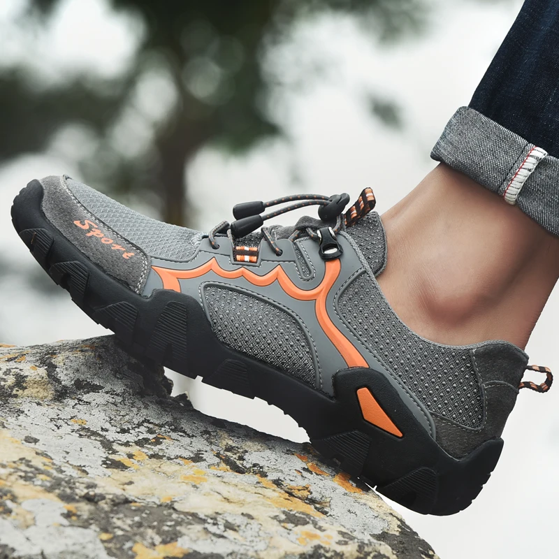 

2019 four season Tide men's shoes adult men's walking mountaineering 38-48 breathable casual shoes men's shoes sports shoes 9329