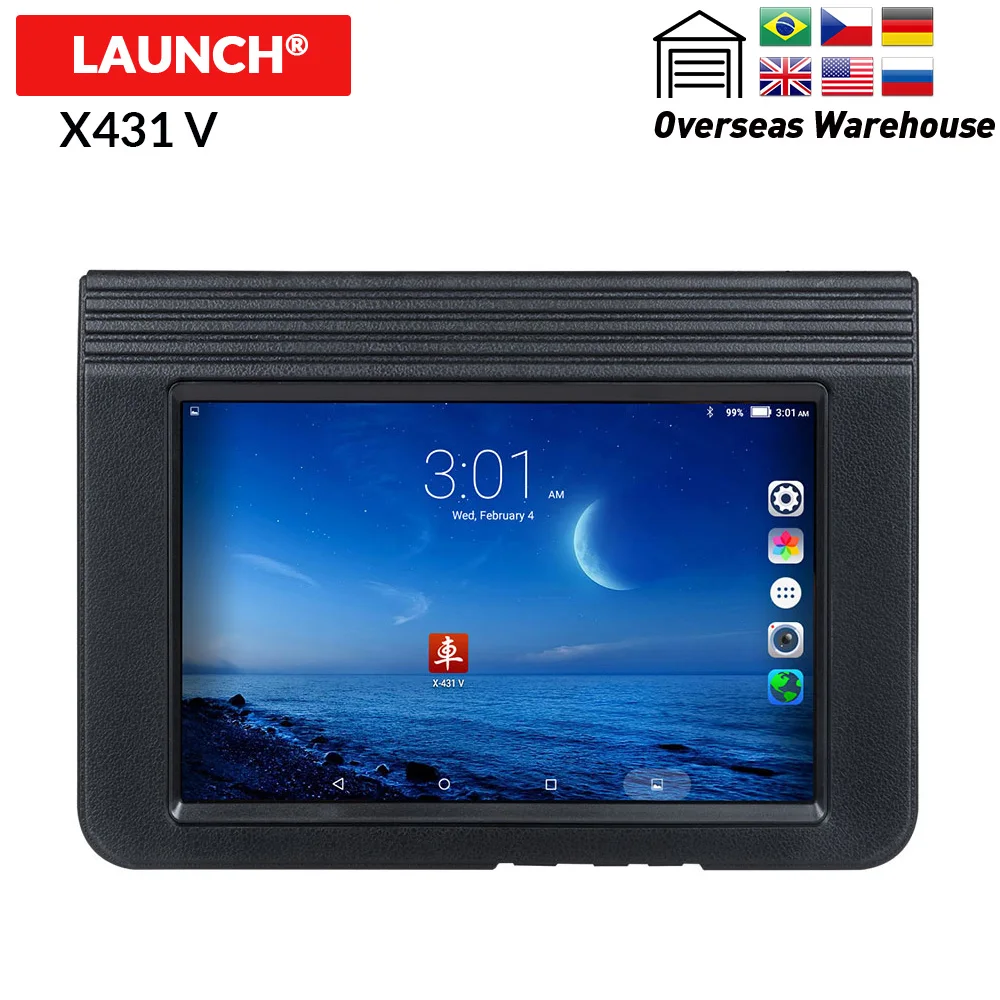 Launch automotriz X431 V глобальная версия Wifi/Bluetooth диагностический инструмент полная
