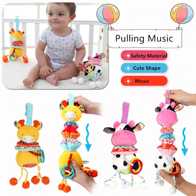 Hochet Musical Pour Bebe De 0 A 12 Mois Jouet En Peluche Pour Nouveau Ne Enfants En Bas Age Musique Suspendue Pour Lit Berceau Poussette Landau Aliexpress
