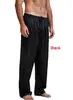 Summer New Mens Loose Satin Pants Sleep Bottoms Nightwear Ice Silk Home Pajamas Sleepwear Trousers 4 Colors ► Photo 3/6