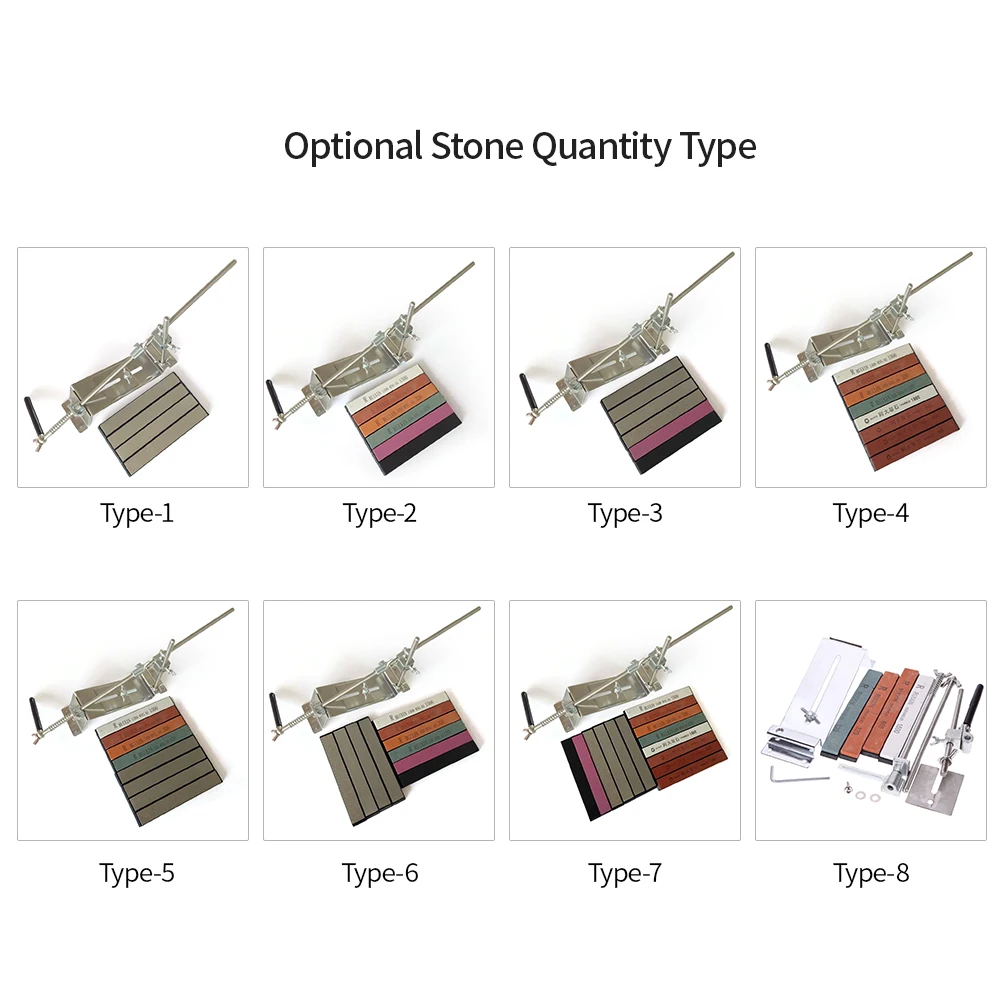 

Hot Upgraded Fixed-angle Knife Sharpener Kit Full Metal Stainless Steel Professional 4 Sharpening Stones