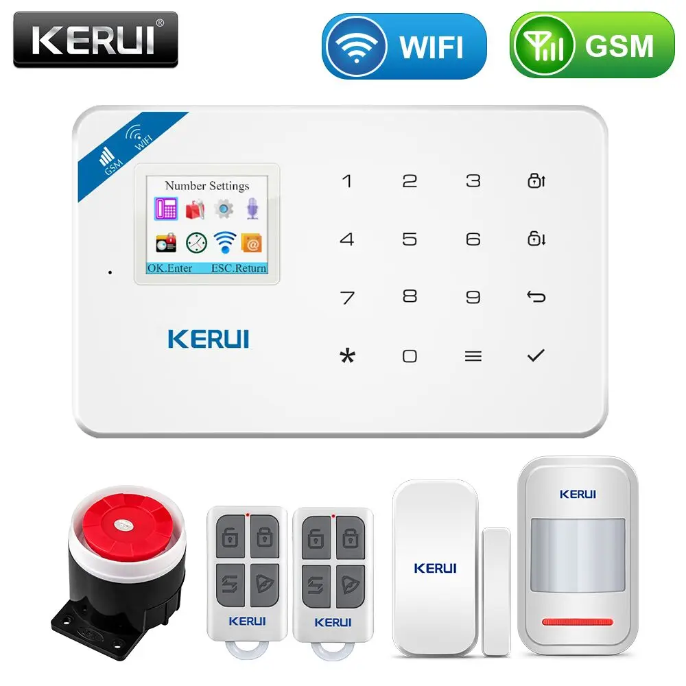 KERUI GSM охранная сигнализация Русская прошивка Дистанционное ...