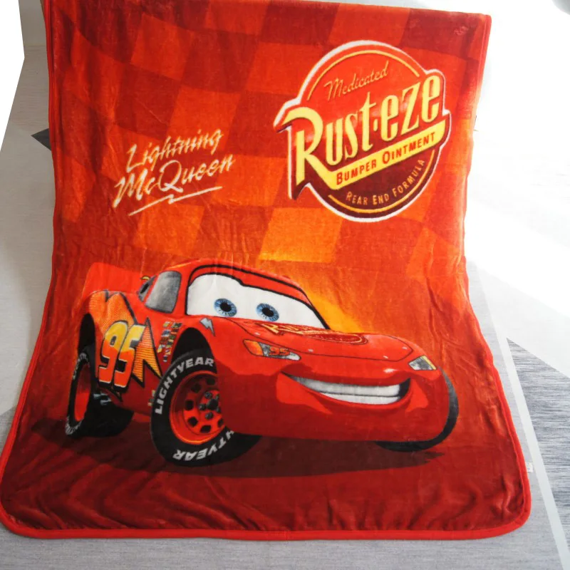 Диснеевская красная Lightning McQueen 95 Car из мягкого флиса Одеяла Пледы 100x140 см для