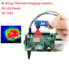 Waveshare  IR Array Thermal Imaging Camera, 32�24 Pixels, 55� Field of View, I2C Interface,MLX90640