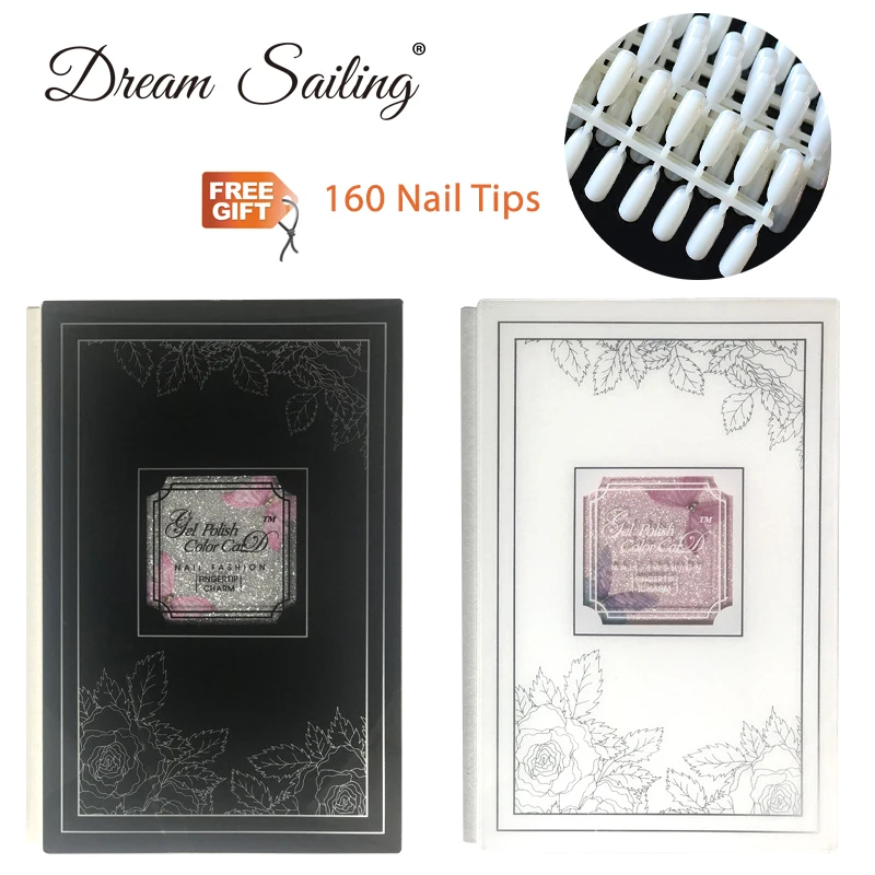 

False Nail Color Book Color Display Nail Art Gel Polish Color Card Nail Color Chart Palette Varnish Practice Board Manicure Tool