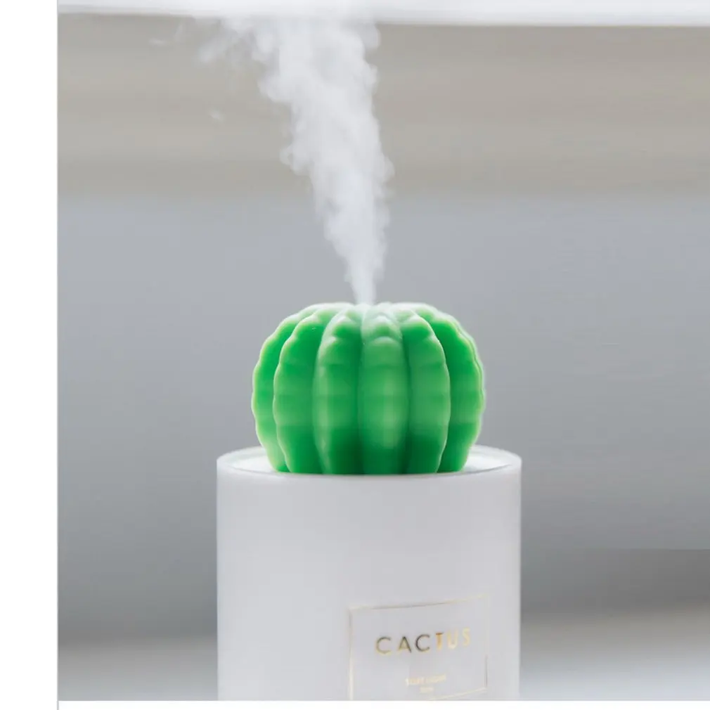 

USB Desktop Air Purifier Mist Maker Water Tank Home Office Decoration Diffuser Cactus Air Humidifier