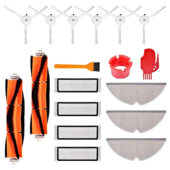 

Accessory Kit for Xiaomi Mijia Roborock E35 E25 E20 S50 S6 S51 Roborock with 4 Hepa Filters, 2 Main Brushes, 6 Side Brushes, 3